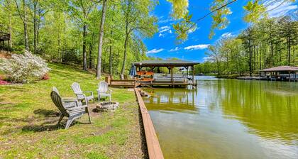 Serene Lakefront Home With Free Wifi, Private Dock, Game Room, & Central AC