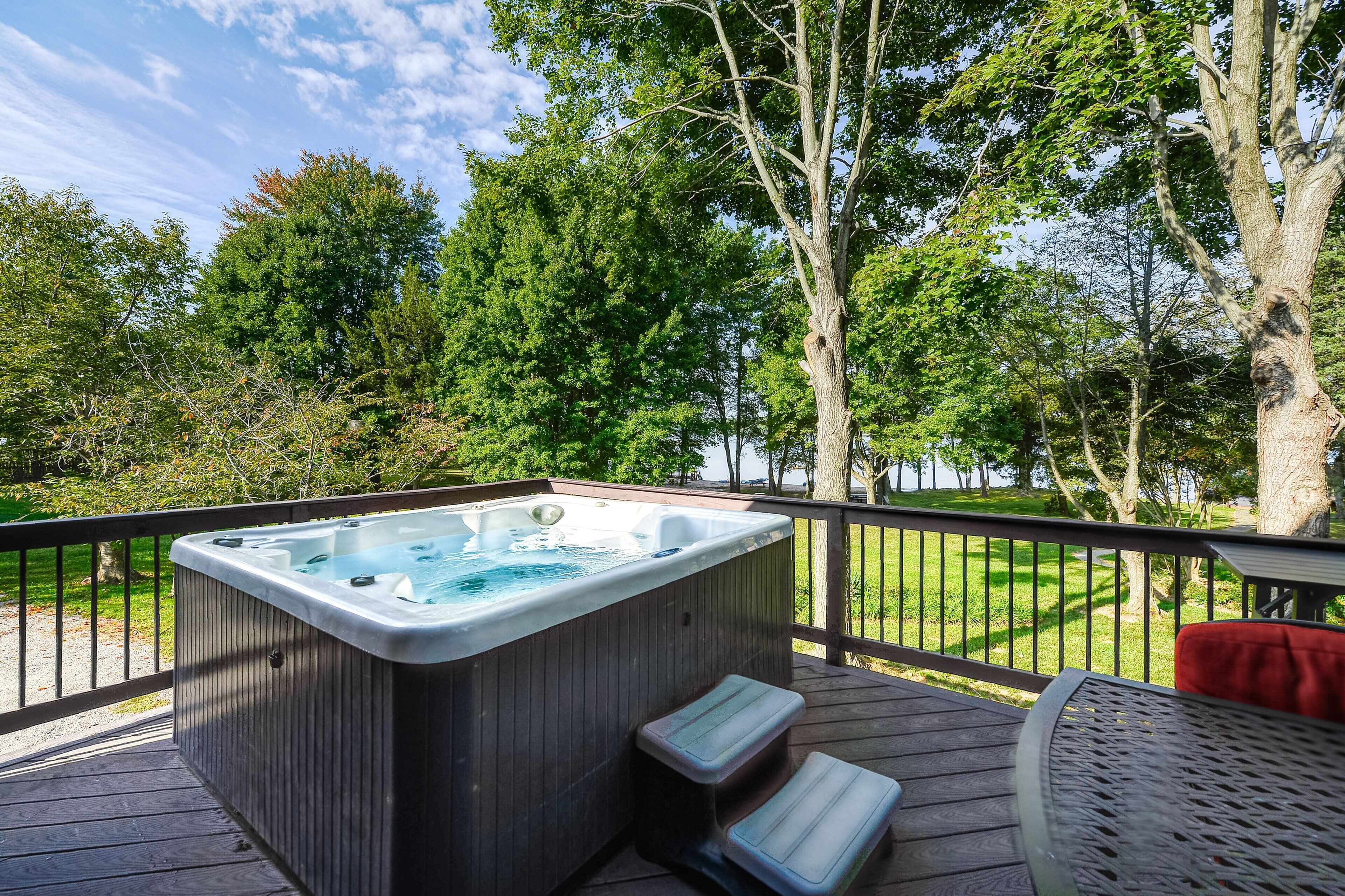 Bathtub spa outdoor