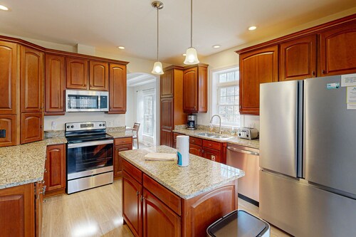 Fun & Relaxing Getaway With 2 Game Rooms, Fire Pits, Deck, & More