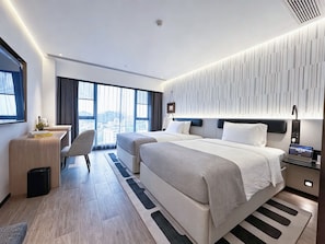 Kamar Twin Mewah | Wi-Fi gratis dan seprai linen