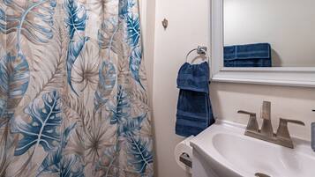 Hair dryer, towels