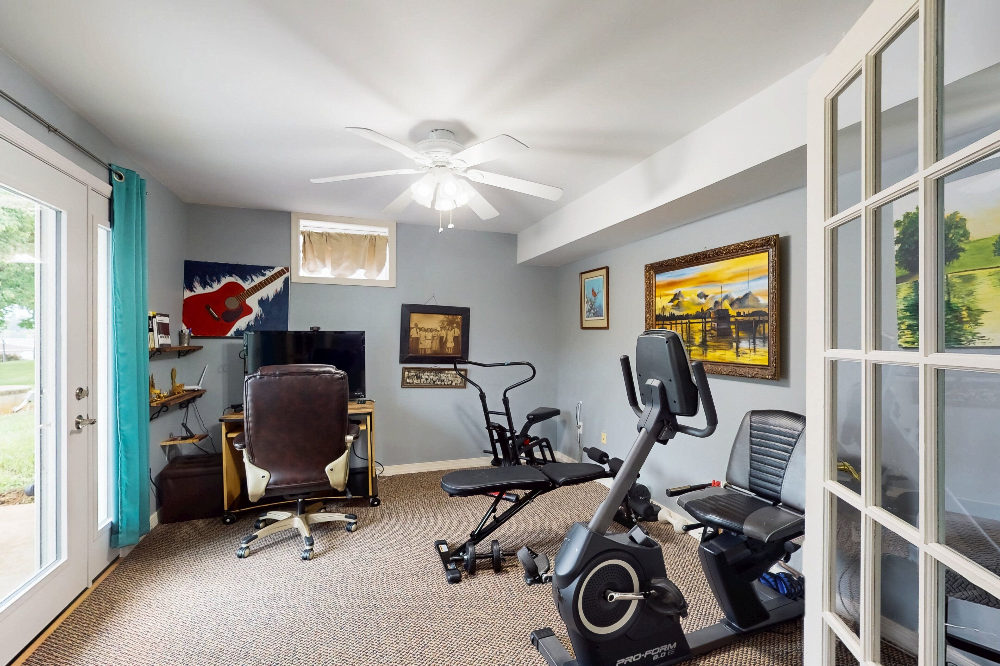 Casa, varias camas, hidromasaje (The Perch) | Sala de fitness