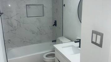 Towels, soap, toilet paper