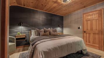 Tabla de planchar con plancha, wifi y ropa de cama