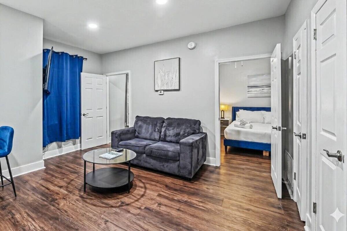 Apartment, 2 Bedrooms | Living area | 55-inch Smart TV with digital channels