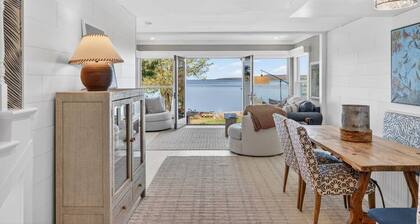 Crystal Lake East End Retreat with Dock, Hot Tub & Sunset Views