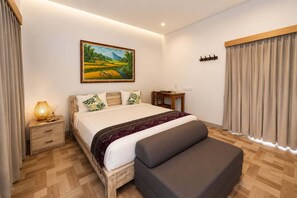 Villa, Pool View | Desk, laptop workspace, blackout curtains, iron/ironing board - Casa De Munggu (Tabanan)