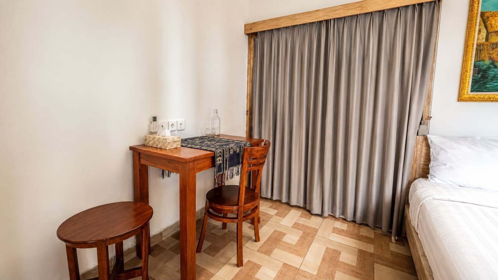 Villa, Pool View | Desk, laptop workspace, blackout drapes, iron/ironing board