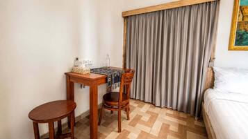 Villa, Pool View | Desk, laptop workspace, blackout drapes, iron/ironing board