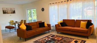 3-bedroom new house with sauna, hot-tub & river access in Forks