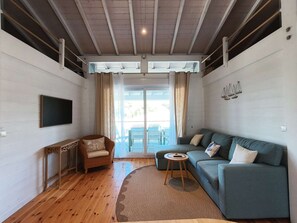 Living area - Maison climatisée avec 3 chambres dans domaine avec piscine à Gassin (GASSIN)