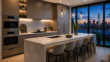 Apartament, vistes a la ciutat | Cuina privada