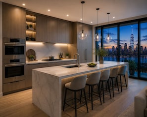 Apartamento, vistas a la ciudad | Cocina privada