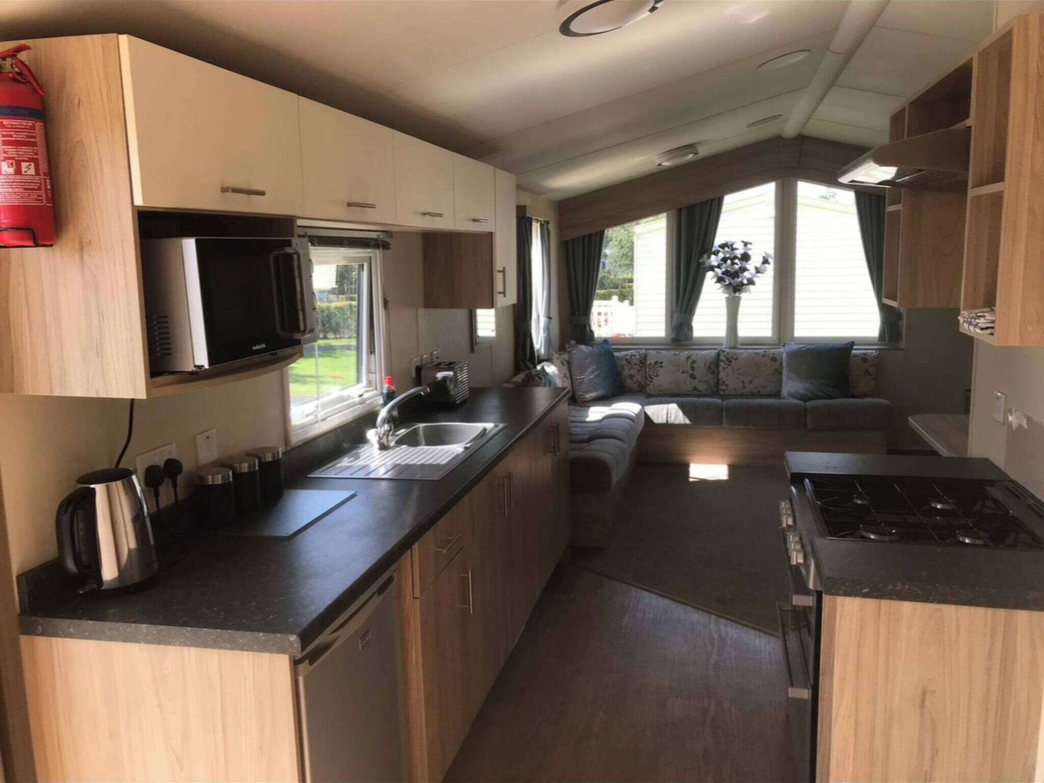 Husvogn, 4 soverom, terrasse | Innvendig