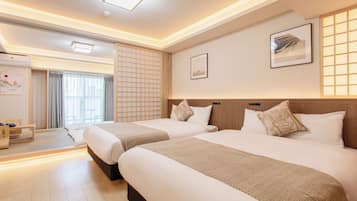 Blackout curtains, soundproofing, free WiFi
