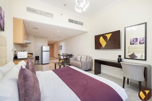 Luxury-Studio, Balkon, Stadtblick