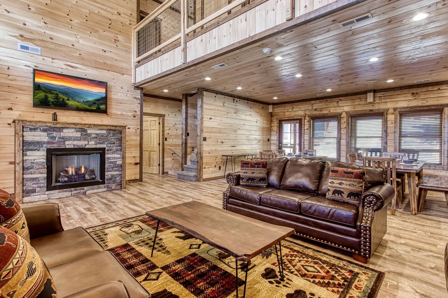 TV, fireplace, DVD player, video library