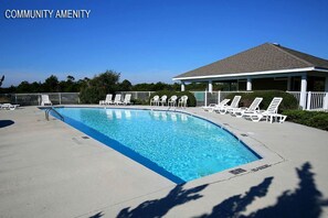 Pool - Vacation Rental for Families with Access to Pool and Tennis Courts in Holden Beach, North Carolina (Holden Beach)