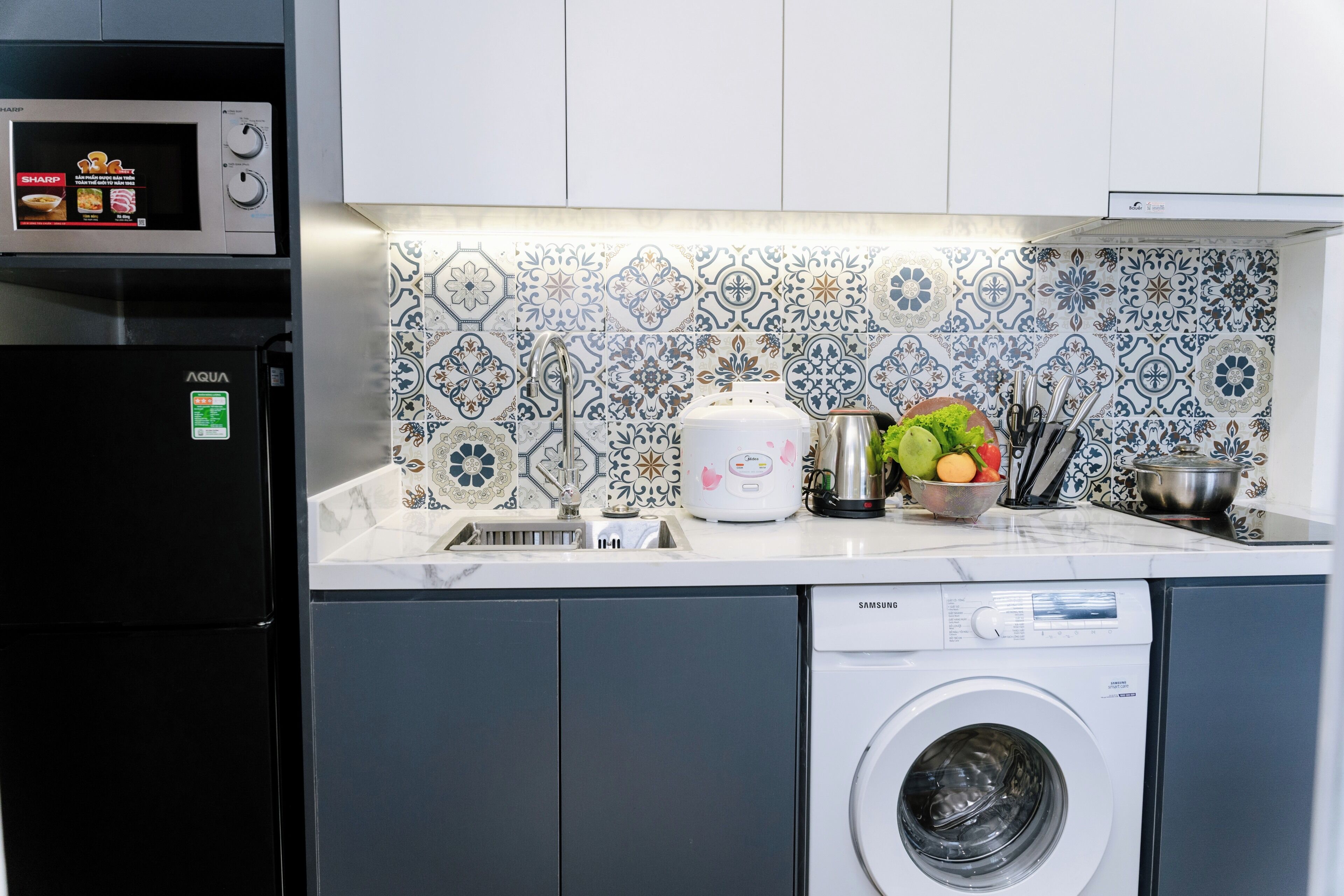 Apartment, Balcony | Private kitchen
