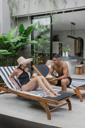 Luxury Villa, Pool Access, Garden View | Terrace/patio - The form (Pecatu)