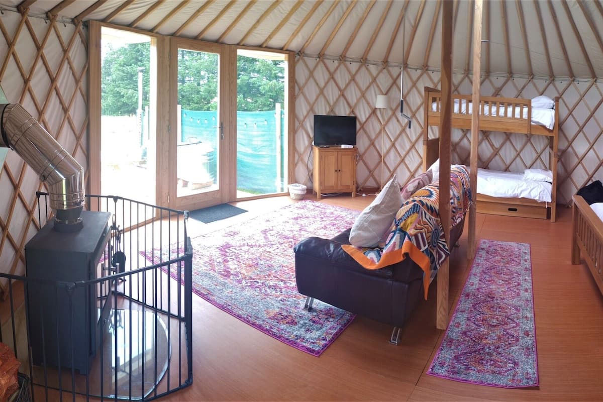 Luxury-Zelt, Balkon, Gartenblick | Kostenloses WLAN