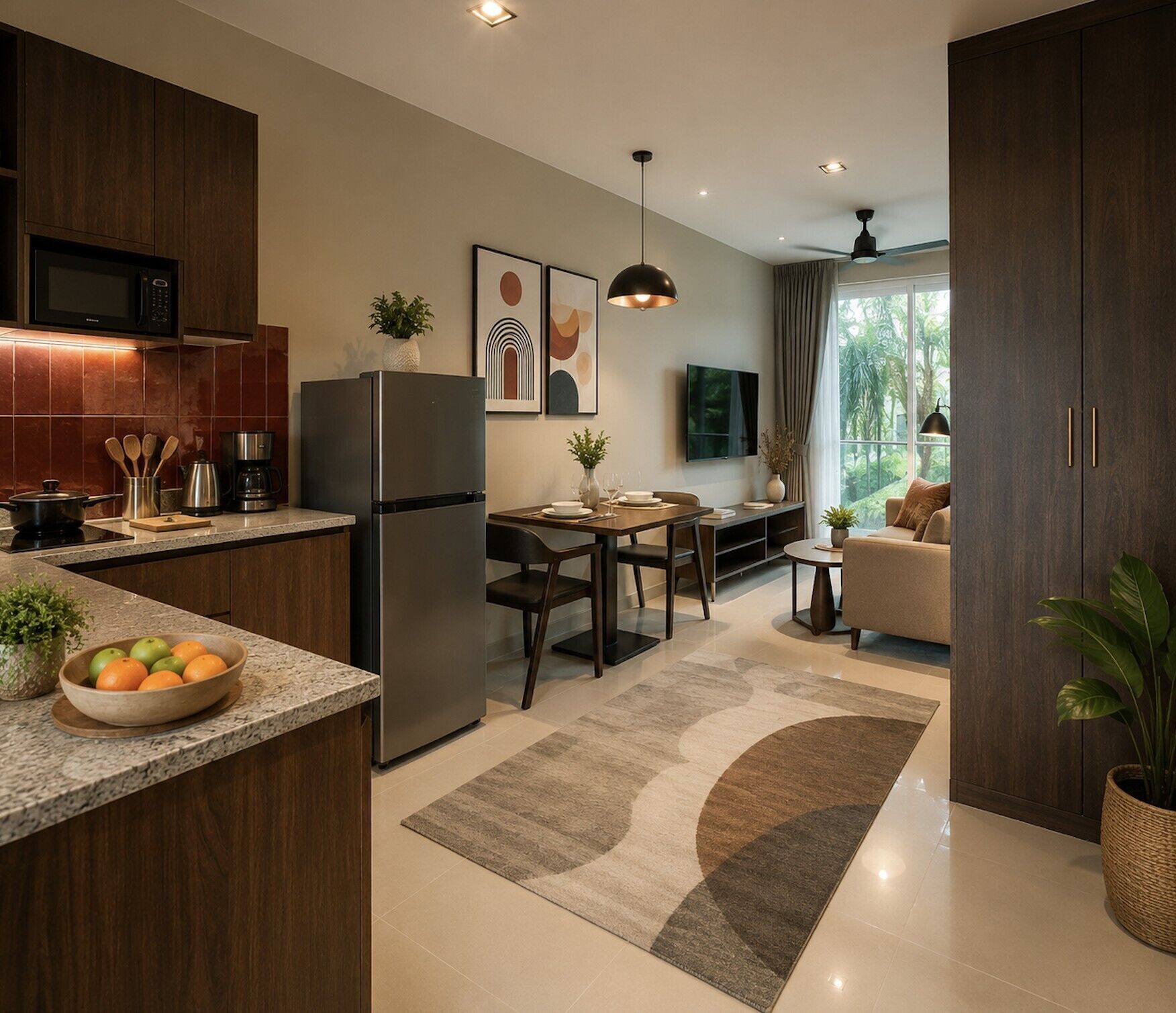Habitación Deluxe con 1 cama doble o 2 individuales | Zona de estar