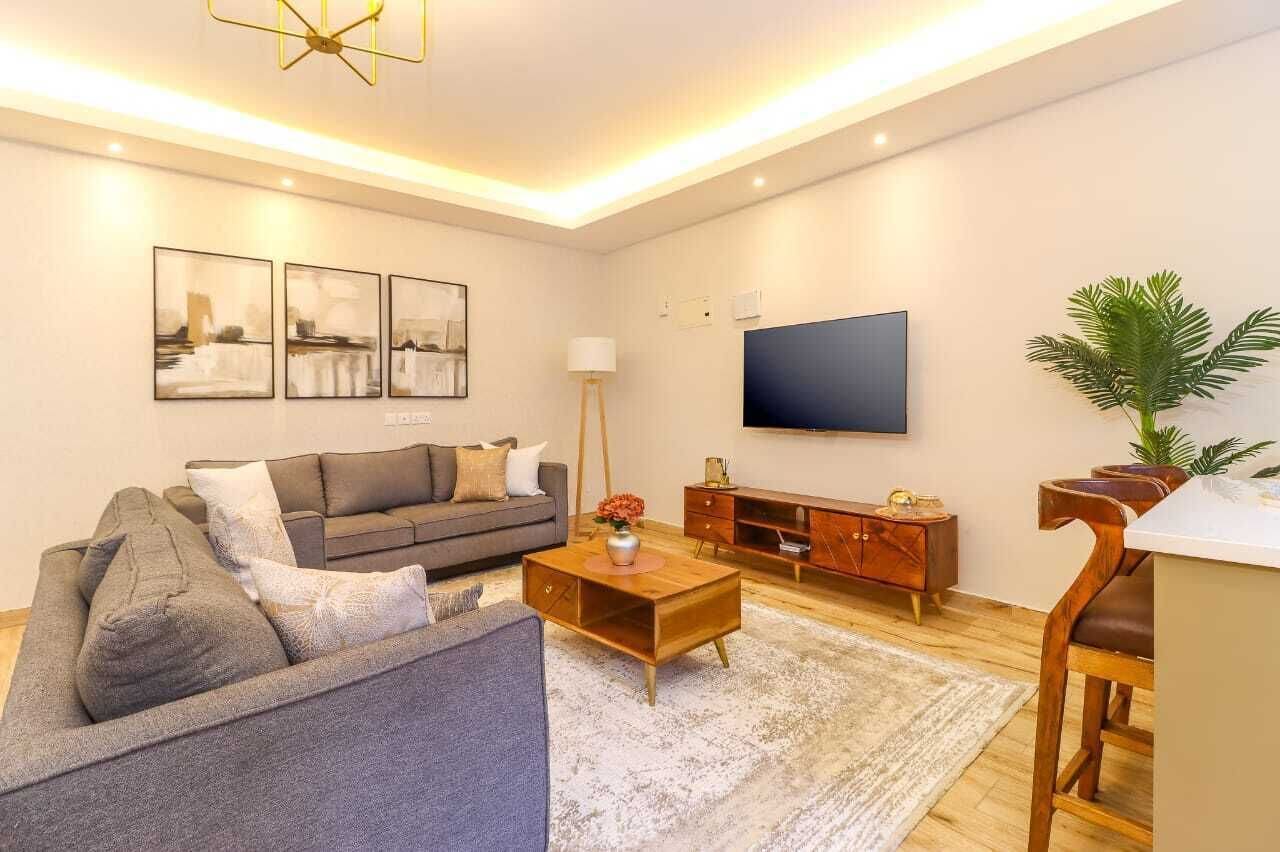 55-inch Smart TV with cable channels, Netflix, first-run movies
