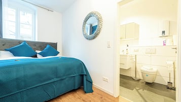 Classic-Apartment, 1 King-Bett und Schlafsofa, Nichtraucher, Küche | Badezimmer | Dusche, Regendusche, Haartrockner, Handtücher