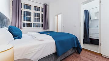 Classic-Apartment, 1 Schlafzimmer, Nichtraucher, Küche | Verdunkelungsvorhänge, Babybetten, kostenloses WLAN, Bettwäsche