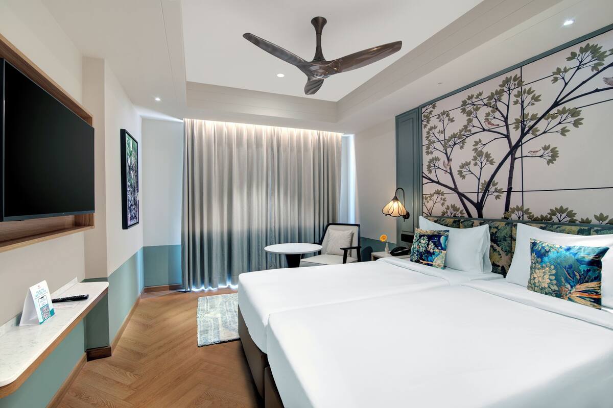 Royal Palm Twin | Setrika/meja setrika, Wi-Fi gratis, dan seprai linen