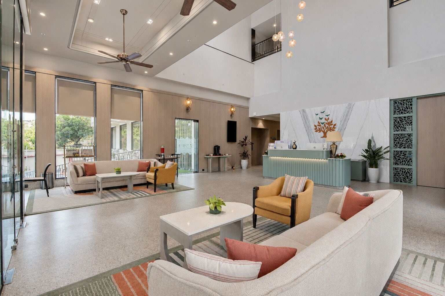 Sala de estar en el lobby