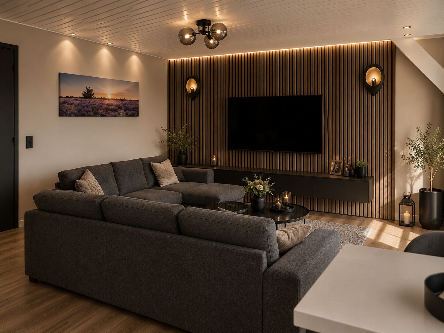 Apartment, Balcony, Lake View | Living area