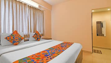 Habitación Deluxe | Sábanas de algodón egipcio, ropa de cama de alta calidad, caja fuerte