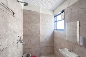 Deluxe Room | Bathroom | Shower, rainfall showerhead, free toiletries, towels - FabHotel Prime Shri Shyam Ananda Palace - Nr Toran Dwar (Danta Ramgarh)