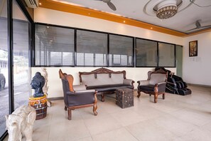 Sitteområde i lobbyen
