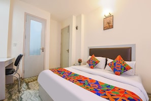 Phòng Deluxe | Bộ trải giường bằng vải cotton Ai Cập, bộ đồ giường cao cấp 
