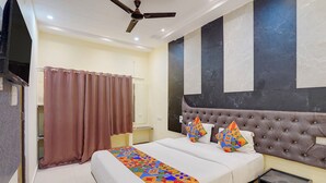 Phòng Deluxe | Bộ trải giường bằng vải cotton Ai Cập, bộ đồ giường cao cấp 