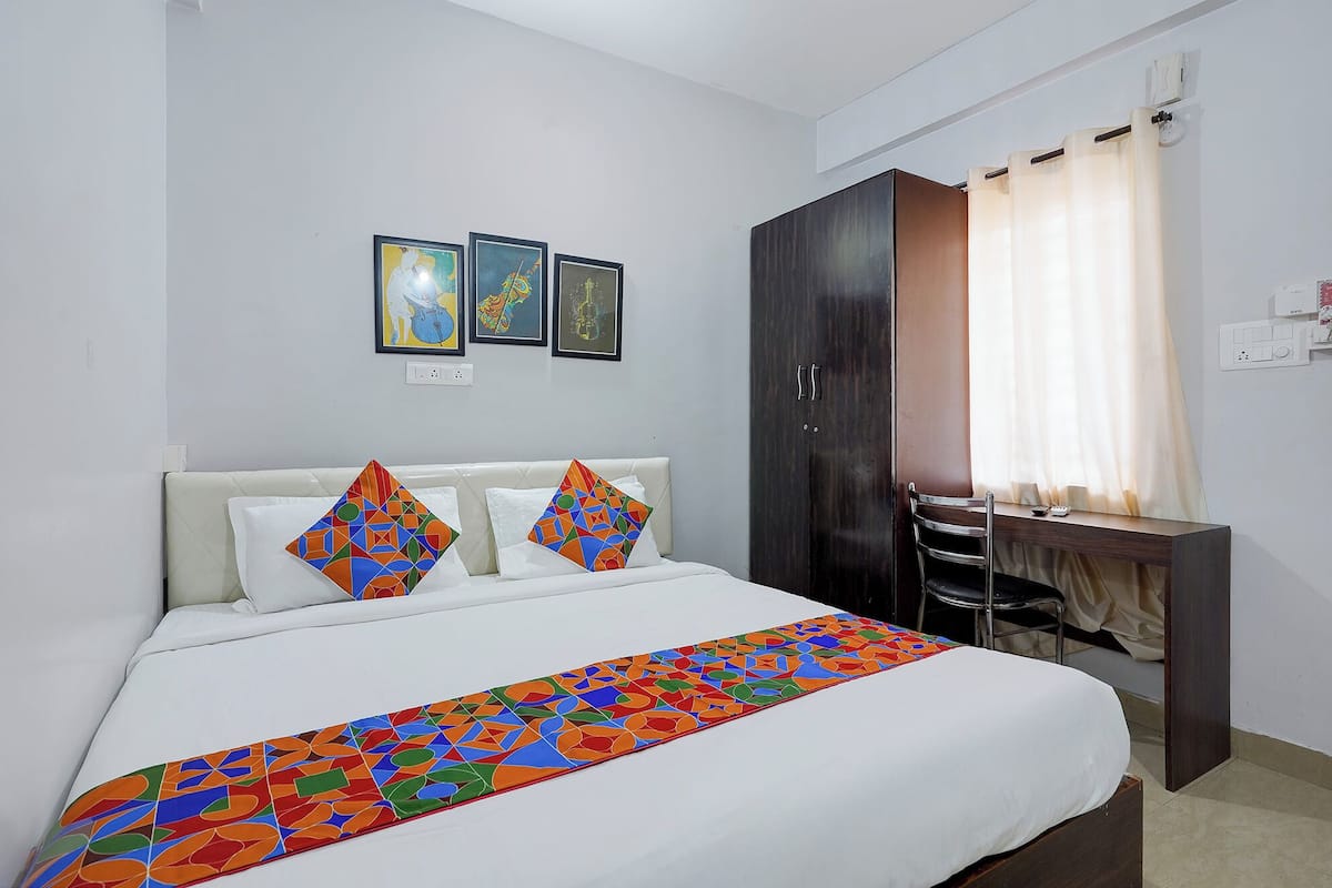Phòng Deluxe | Bộ trải giường bằng vải cotton Ai Cập, bộ đồ giường cao cấp 