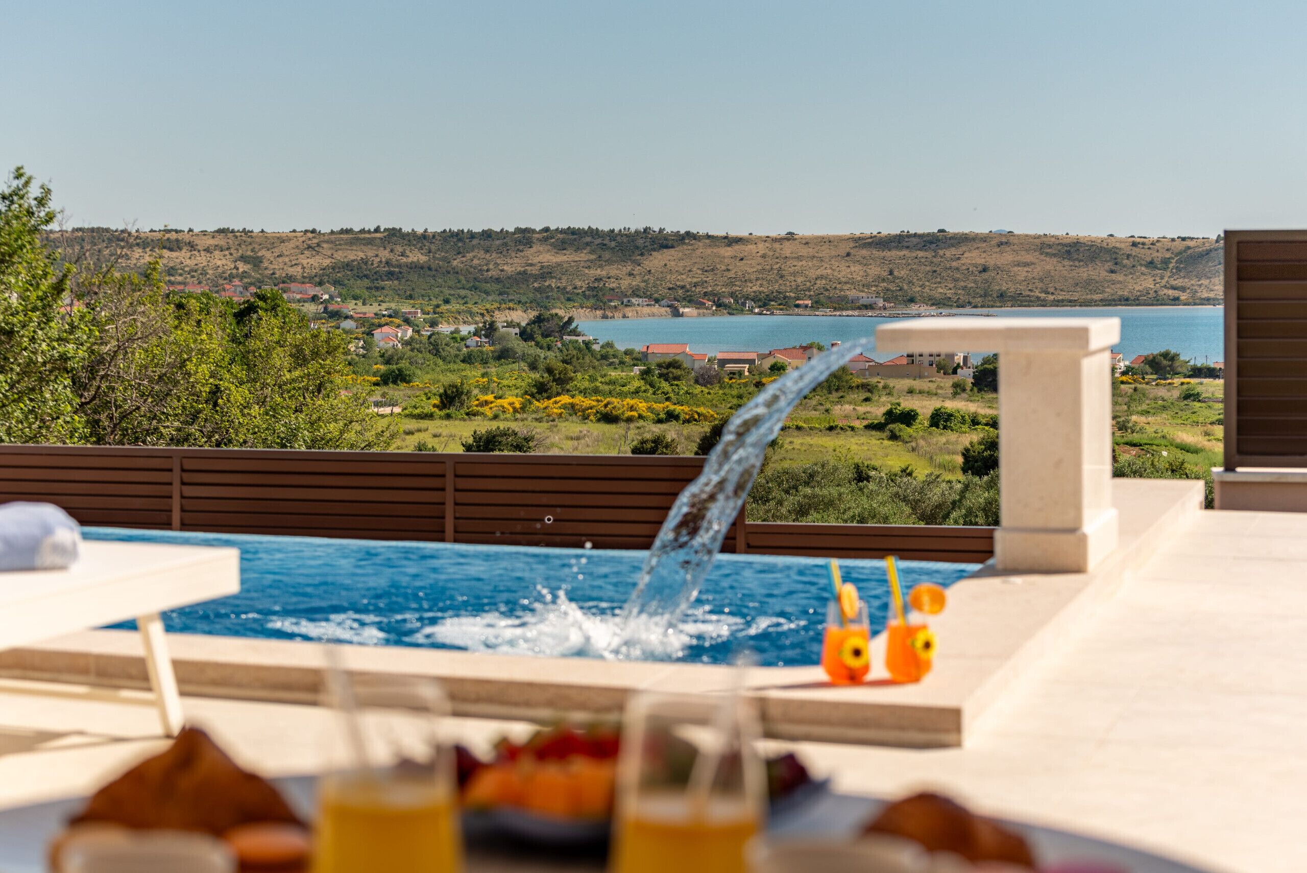 A heated pool