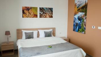 Desk, laptop workspace, iron/ironing board, free WiFi