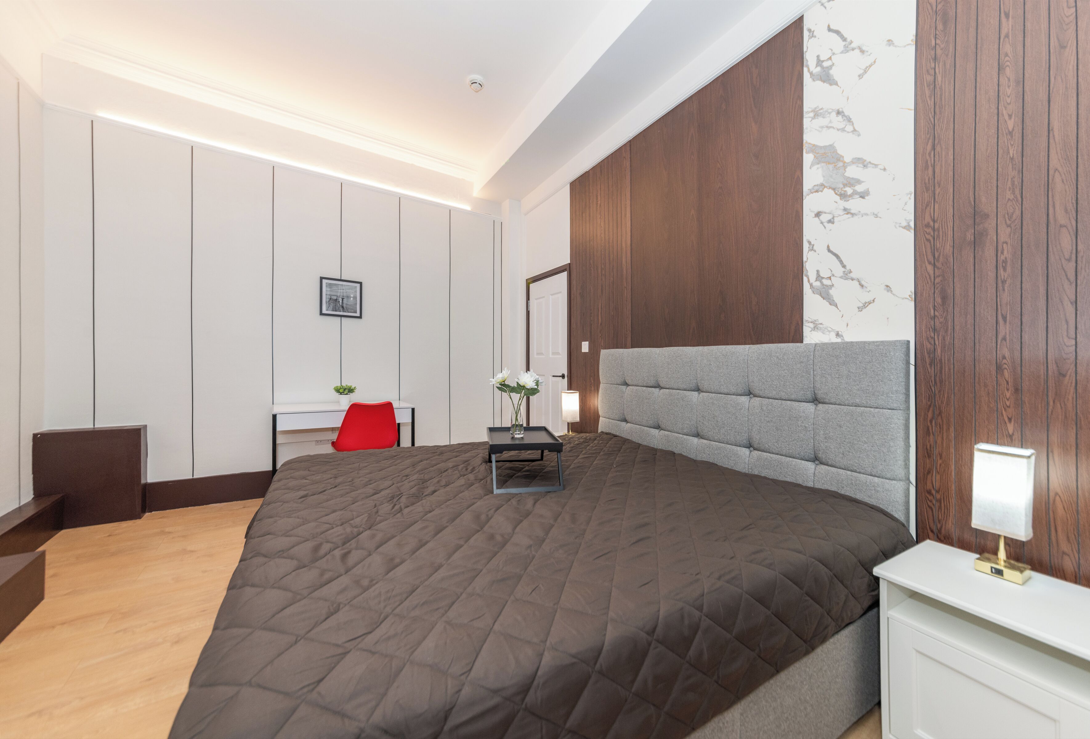1 chambre, fer et planche à repasser, accès Internet, draps fournis
