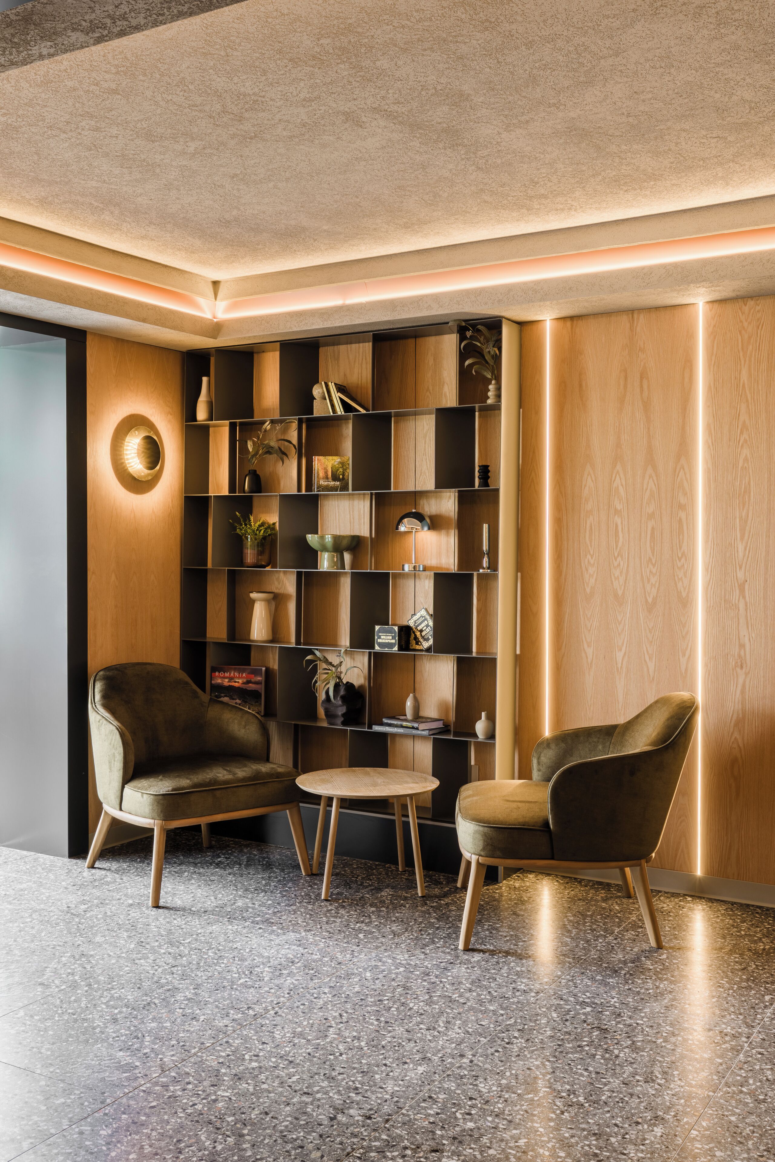 Sala de estar en el lobby