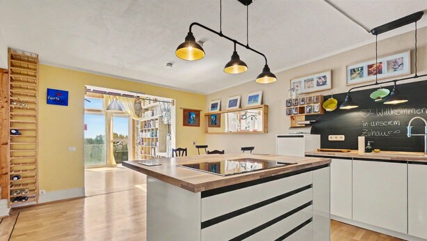 Coffee/tea maker, fridge, microwave, oven - Vacation Home 'Atlantic Dream' with Sea View, Private Terrace and Wi-Fi (Costa Calma)