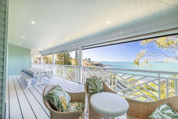 Soak in uninterrupted ocean views from the expansive private deck – the perfect spot for your morning coffee.