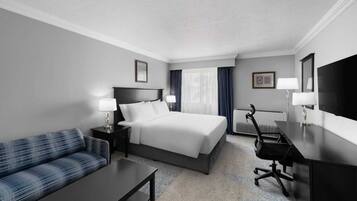 Egyptian cotton sheets, premium bedding, pillow-top beds, in-room safe