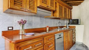 Fridge, oven, stovetop, dishwasher