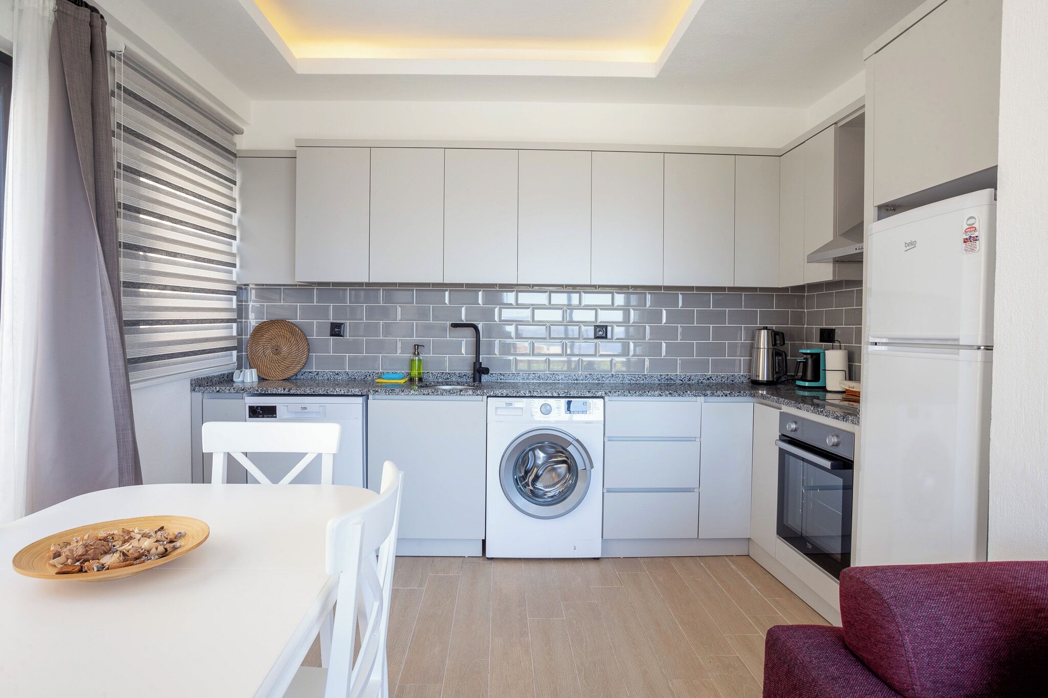 Familienapartment, Balkon, Gartenblick | Eigene Küche | Kühlschrank, Ofen, Herdplatte, Geschirrspüler