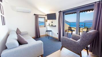 Honeymoon-Penthouse, Meerblick | Wohnbereich