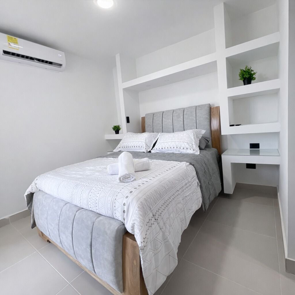 Deluxe Apartment, 3 Bedrooms, Pool Access, Sea View | Down comforters, individually decorated, individually furnished