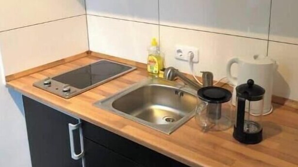 Private kitchen - L Center—Charming Studio Near the Center of Leipzig (Leipzig)